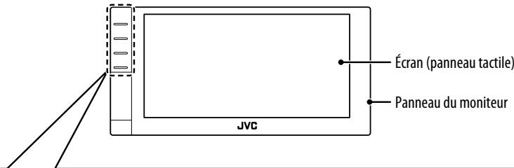 JVC KW-NT1 - Identification des parties - 1