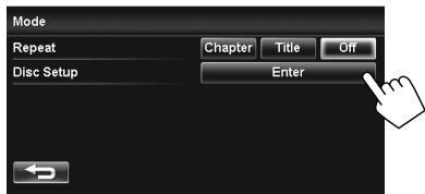 JVC KW-NT1 - Settings for the disc playback - 3