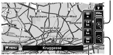 JVC KW-NT1 - Zum Ändern der Kartenskala - 2