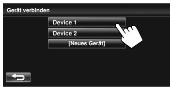 JVC KW-NT1 - Zum Anschließen eines registrierten Handys - 3