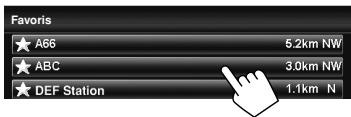 JVC KW-NT1 - Choisissez le point enregistré que vous souhaitez éditer. - 3