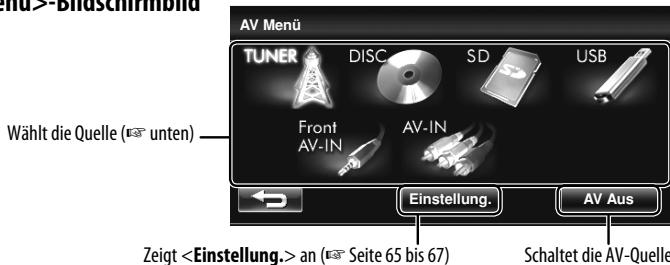 JVC KW-NT1 - Gemeinsame Bedienungen auf AV-Bildschirmen - 1