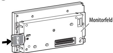 JVC KW-NT1 - ② Eine SD-Karte einsetzen. - 1
