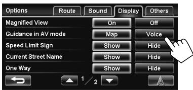 JVC KW-NT1 - To customize the guidance on an AV screen - 1