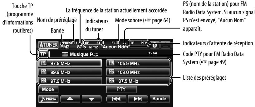 JVC KW-NT1 - Écoute de la radio - 1