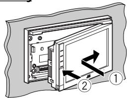 JVC KW-NT1 - Detaching/attaching the monitor panel - 3