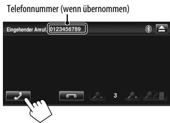 JVC KW-NT1 - Einen Ruf empfangen - 1