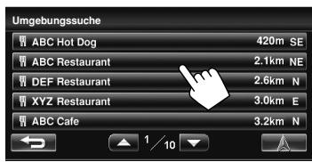 JVC KW-NT1 - Wählen Sie ein Sonderziel aus der Liste. - 1