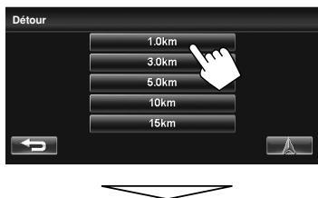 JVC KW-NT1 - Choisissez la distance à éviter. - 1