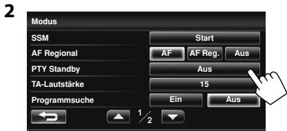 JVC KW-NT1 - Aktivieren/Deaktivieren von TA/PTY-Standbyempfang - 4