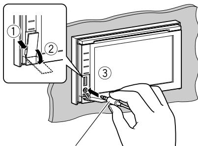 JVC KW-NT1 - Connect an external component. - 1