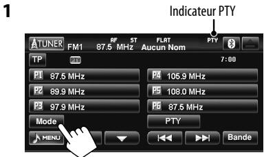 JVC KW-NT1 - Mise en/hors service l'attente de réception TA/PTY - 3
