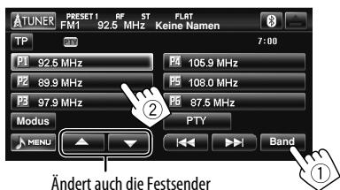 JVC KW-NT1 - Wahl eines Festsenders - 1