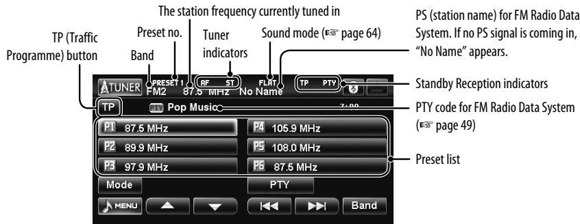 JVC KW-NT1 - Listening to the radio - 1