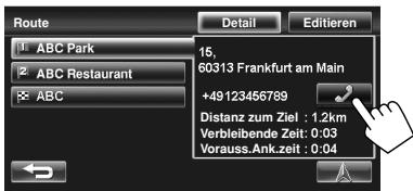 JVC KW-NT1 - Tätigen eines Rufs, während das Navigationssystem bedient wird - 2