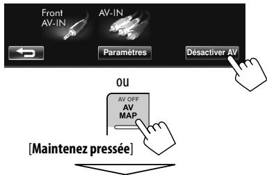 JVC KW-NT1 - Mise hors service la source AV - 1