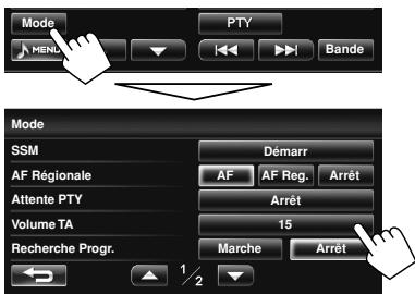 JVC KW-NT1 - Mise en/hors service l'attente de réception TA/PTY - 2