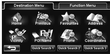 JVC KW-NT1 - Setting a destination using the Destination Menu - 2