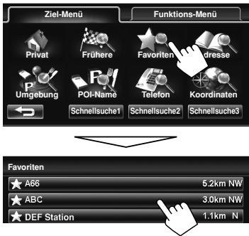JVC KW-NT1 - Wählen Sie einen registrierten Punkt, den Sie bearbeiten wollen. - 2