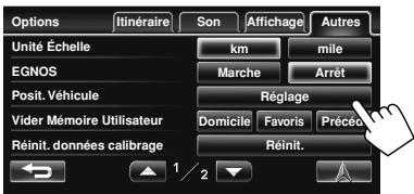 JVC KW-NT1 - Réglage de la position du véhicule - 3