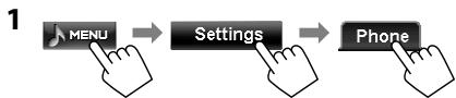 JVC KW-NT1 - Disconnecting a Bluetooth mobile phone - 1