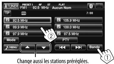 JVC KW-NT1 - Sélection d'une station préréglée - 1