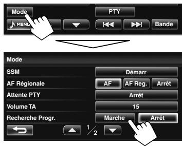 JVC KW-NT1 - Pour mettre en service la recherche de programme - 1