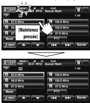 JVC KW-NT1 - Choisissez un numéro de préréglage. - 1
