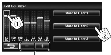 JVC KW-NT1 - Adjust (①), then store (②). - 1