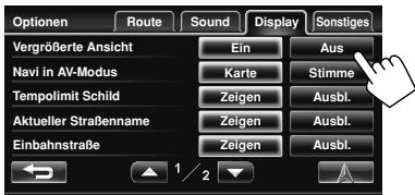 JVC KW-NT1 - Zur Benutzeranpassung der Kartenanzeige bei Abbiegungen - 1