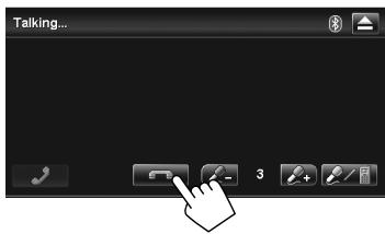 JVC KW-NT1 - Ending the call/stopping ringing (canceling the outgoing call) - 1