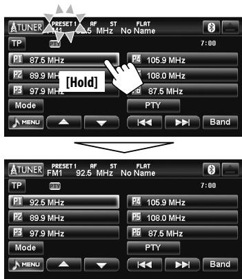 JVC KW-NT1 - Select a preset number. - 1