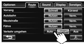 JVC KW-NT1 - Wie TMC-Information in der Navigation reflektiert wird - 2