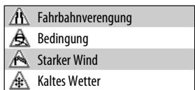 JVC KW-NT1 - Liste der TMC-Symbole - 2