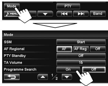 JVC KW-NT1 - To activate Programme Search - 1
