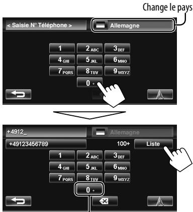 JVC KW-NT1 - Entrez le numéro de téléphone, puis choisissez la destination dans la liste ( page 19). - 1