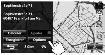 JVC KW-NT1 - Changement des options de la route - 1