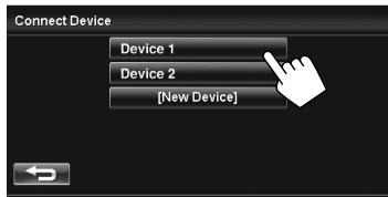 JVC KW-NT1 - To connect a registered mobile phone - 3