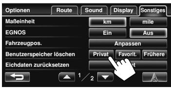 JVC KW-NT1 - Speicherplätze für Zuhause, Favorit-Punkte oder frühere Ziele/Unterbrechungspunkte - 1