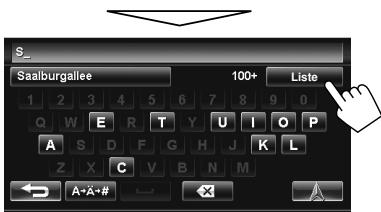 JVC KW-NT1 - Entrez le nom de la rue, puis choisissez la destination dans la liste ( page 19). - 2