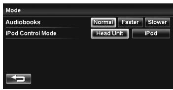 JVC KW-NT1 - Setting the iPod control mode and the speed of the audio books - 2