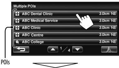 JVC KW-NT1 - Touch the position where you want to select as a destination. ( page 15) - 2