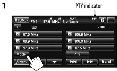 JVC KW-NT1 - Activating/deactivating TA/PTY Standby Reception - 3