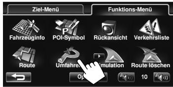 JVC KW-NT1 - Vermeiden von vorausliegenden Staus - 2