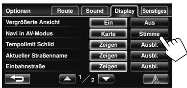 JVC KW-NT1 - Zur Benutzeranpassung der Führung und der Anzeige im AV-Bildschirm - 1