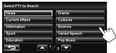 JVC KW-NT1 - Searching for FM Radio Data System programme—PTY Search - 2