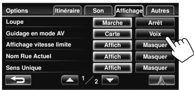 JVC KW-NT1 - Pour personnaliser le guidage sur l'écran AV – – - 1
