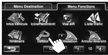 JVC KW-NT1 - Déviation pour éviter un encombrement plus loin sur la route - 2