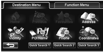 JVC KW-NT1 - When items on the menu are not available - 1