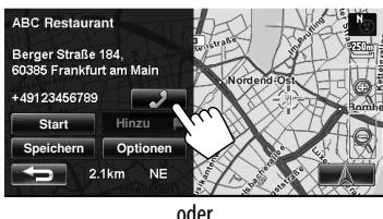 JVC KW-NT1 - Tätigen eines Rufs, während das Navigationssystem bedient wird - 1